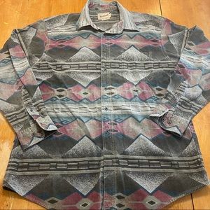 WOOLRICH Original Outdoor Wear Mens 2XL Aztec southwestern Flannel